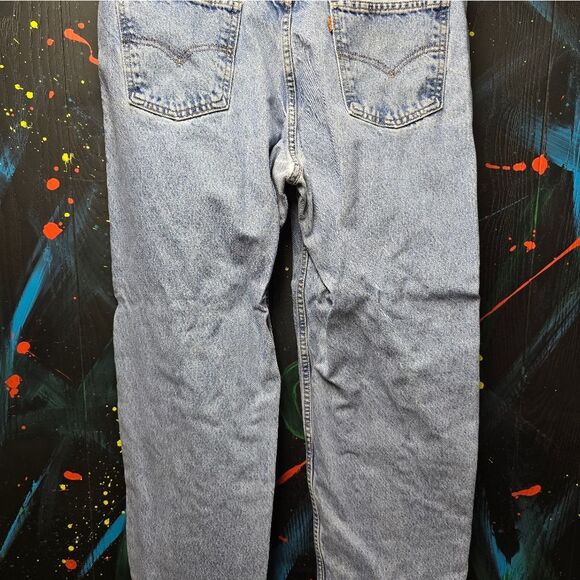Vintage Orange‎ Tab Levi Blue Denim Jeans 38x34 - Picture 6 of 7